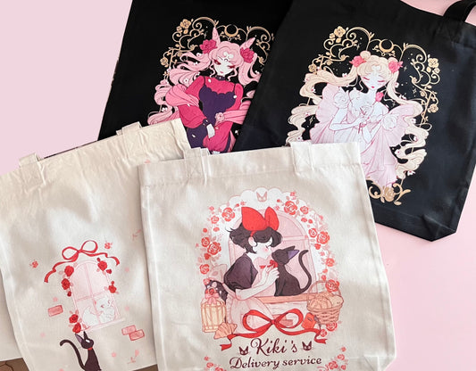 Kiki and Sailor moon totebag