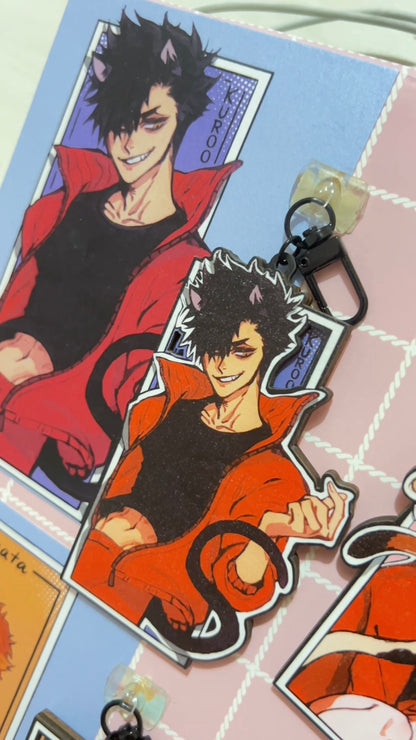 Haikyuu 3D wood Keychains