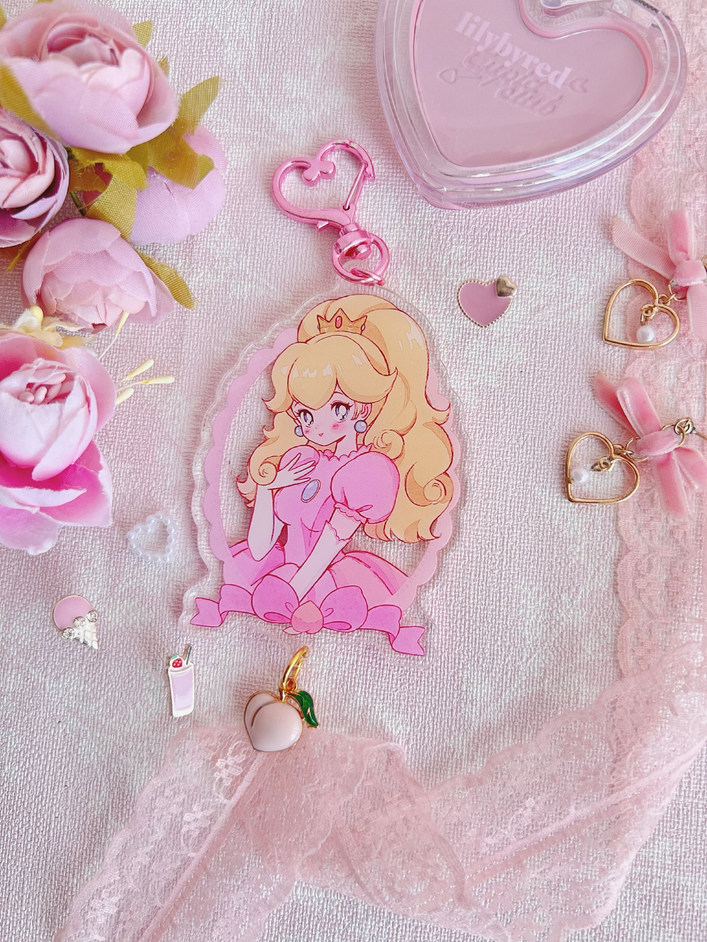 Princess Peach keycharm